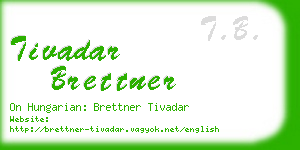 tivadar brettner business card